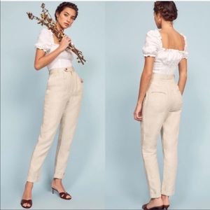 Reformation Tanner Linen Pants
